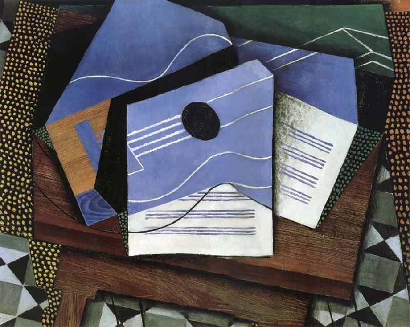 Juan Gris The Guitar on the table